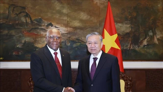 Tổng Bí thư Tô Lâm hội kiến Ủy viên Bộ Chính trị, Phó Chủ tịch nước Cuba Salvador Valdes Mesa