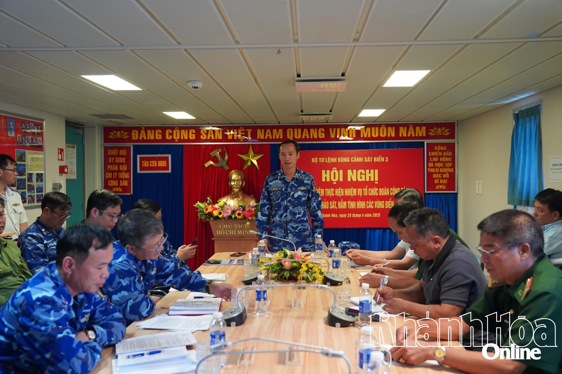 Kết thúc chuyến khảo sát, nắm tình hình các vùng biển, đảo ven bờ năm 2025