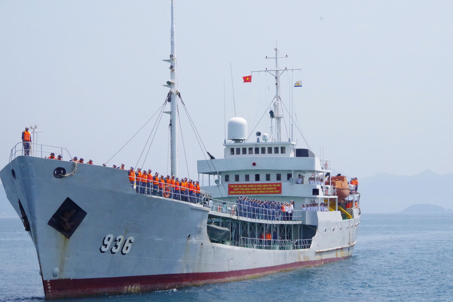 Tàu 936 của Học viện Hải quân hoàn thành tốt nhiệm vụ huấn luyện đi biển đường dài