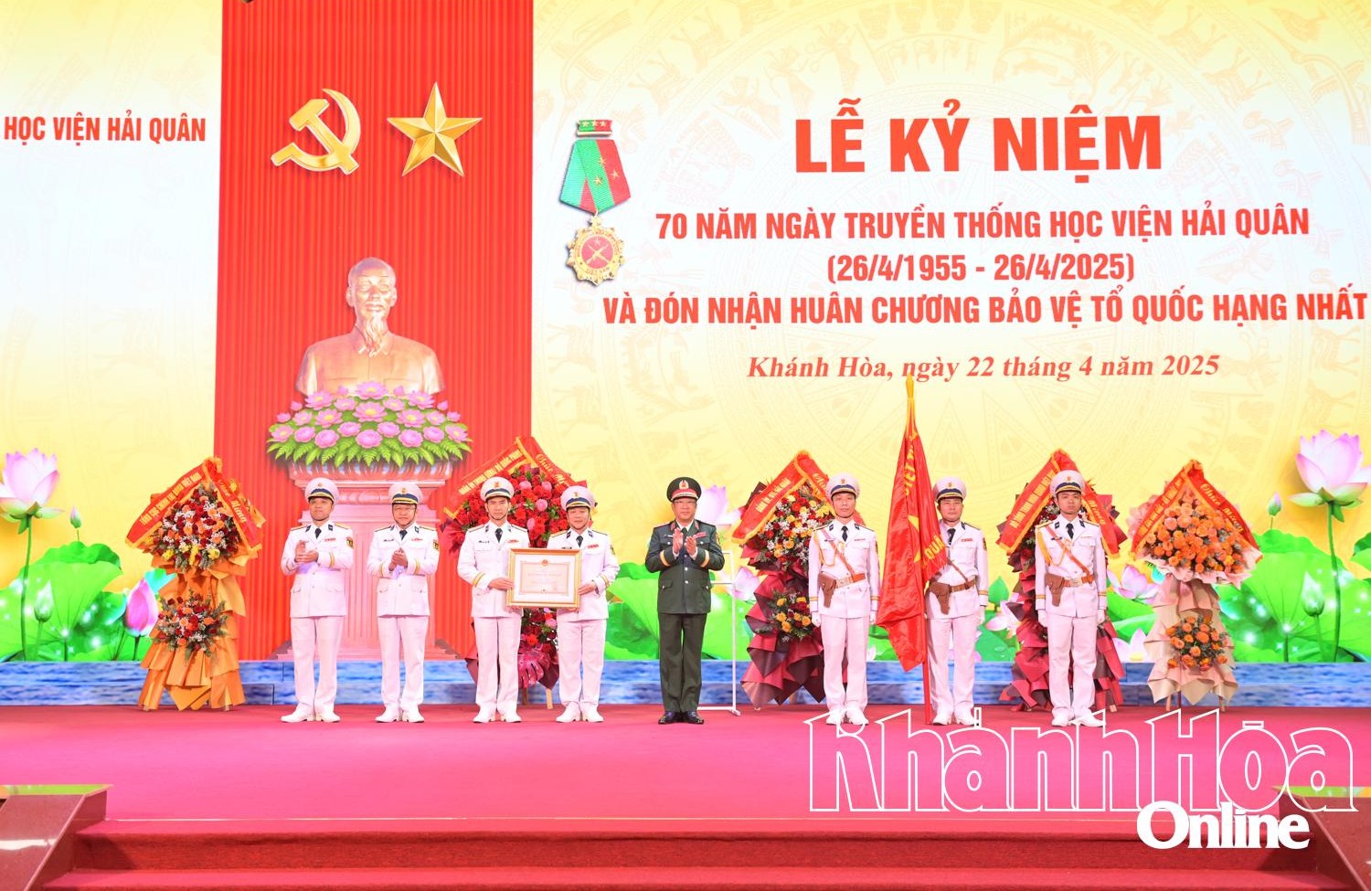 Học viện Hải quân kỷ niệm 70 năm Ngày truyền thống và đón nhận Huân chương Bảo vệ Tổ quốc hạng Nhất