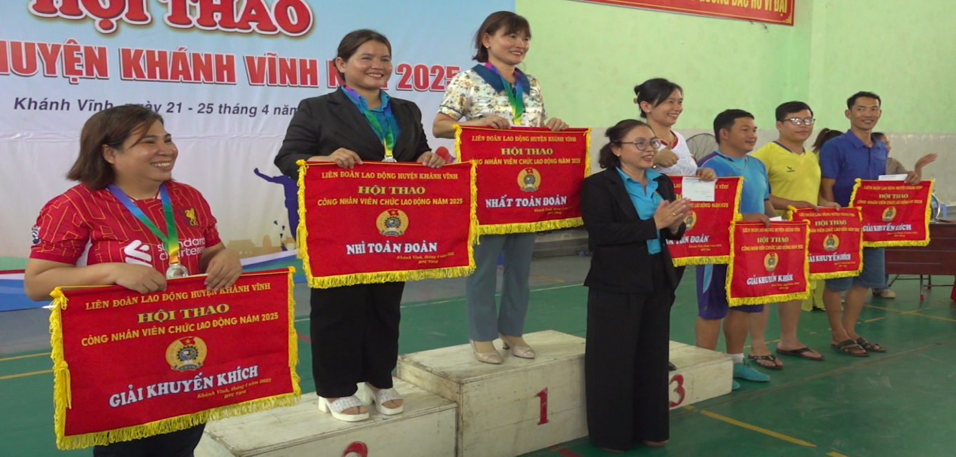  Hội thao công nhân, viên chức, lao động huyện Khánh Vĩnh năm 2025