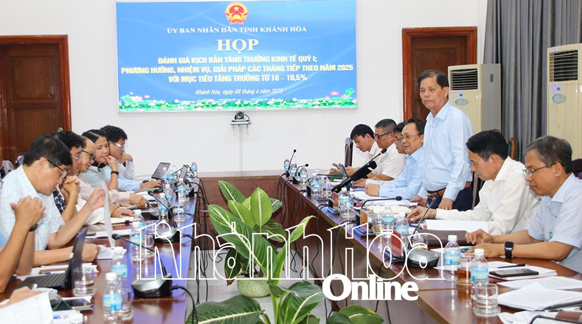 Chủ tịch UBND tỉnh Nguyễn Tấn Tuân kết luận cuộc họp.