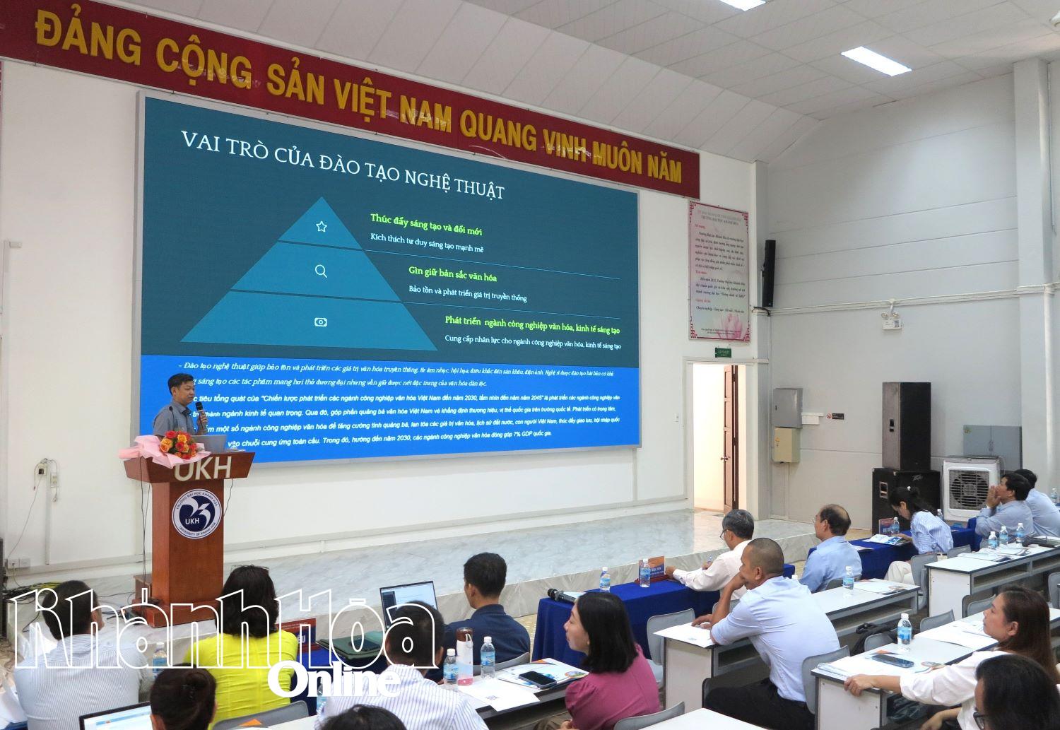 Trường Đại học Khánh Hòa tổ chức hội thảo khoa học về đào tạo nghệ thuật