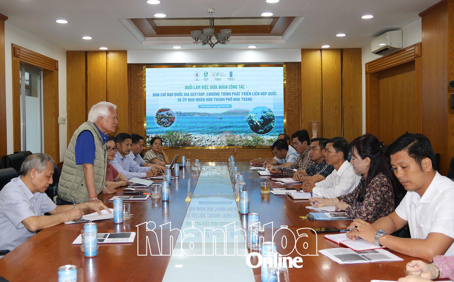 Đoàn công tác Chương trình phát triển Liên hợp quốc làm việc với UBND TP. Nha Trang về hỗ trợ Bích Đầm phát triển