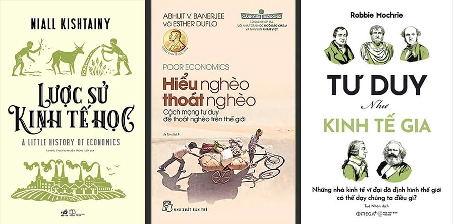 Một số đầu sách kinh tế cho độc giả phổ thông.