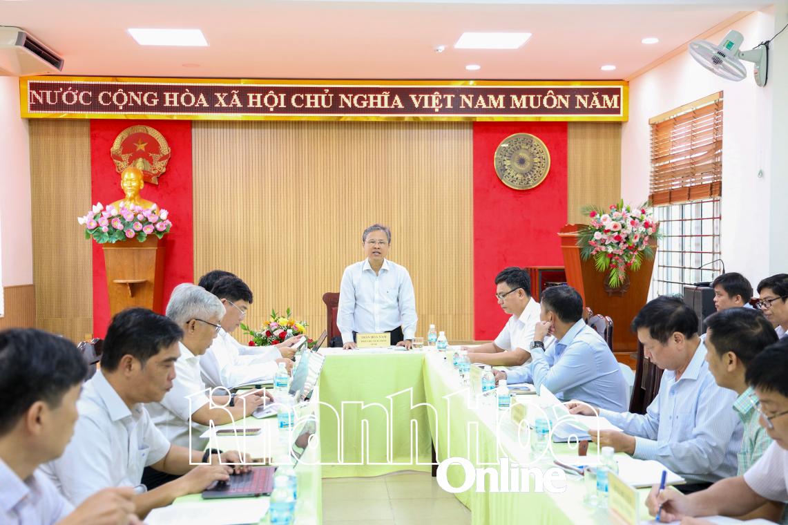 Phó Chủ tịch UBND tỉnh Trần Hòa Nam: Chủ trì cuộc họp tháo gỡ khó khăn cho các dự án đầu tư xây dựng