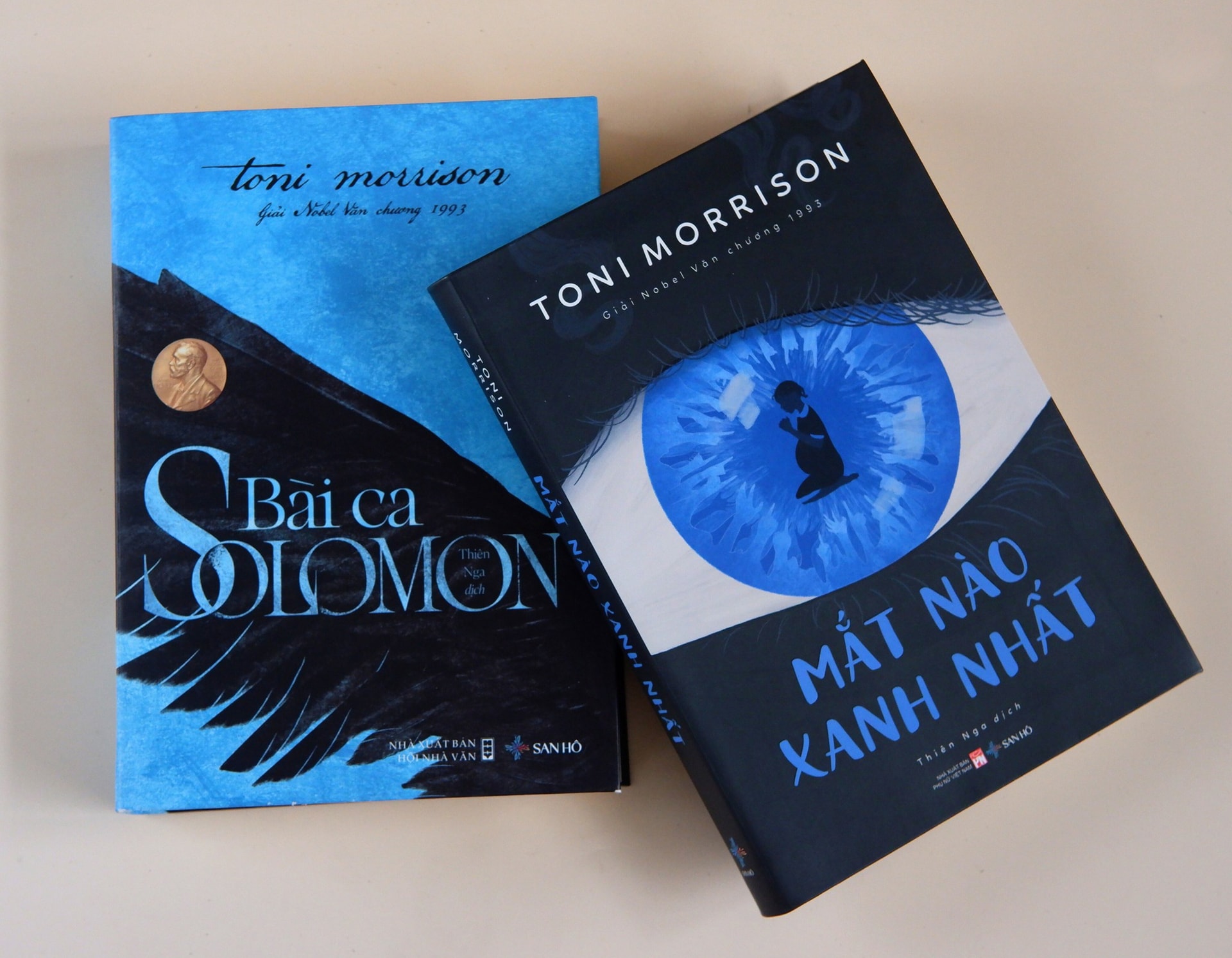 
Hai cuốn sách của nữ nhà văn Toni Morrison Ảnh: San Hô books