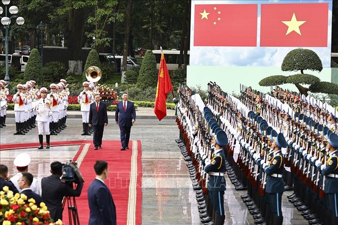 Lễ đón chính thức Tổng Bí thư, Chủ tịch nước Trung Quốc Tập Cận Bình