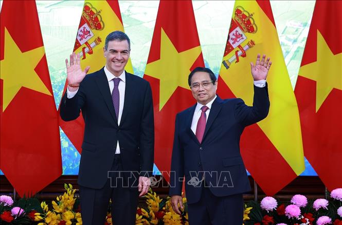 Tuyên bố chung về kết quả chuyến thăm chính thức Việt Nam của Thủ tướng Tây Ban Nha Pedro Sánchez