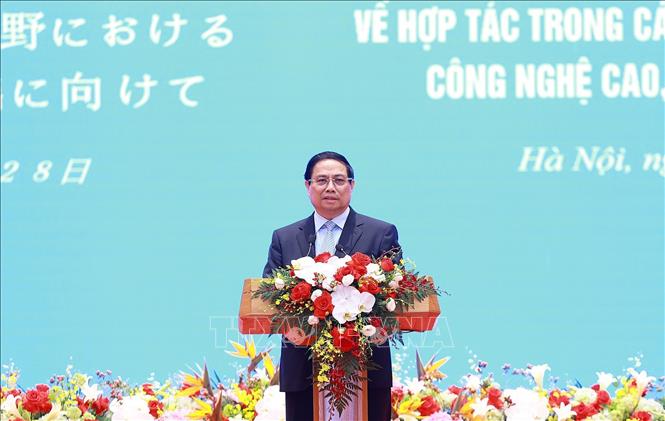 Thủ tướng Phạm Minh Chính và Thủ tướng Nhật Bản cùng dự Diễn đàn hợp tác Việt Nam - Nhật Bản trong các ngành công nghiệp chiến lược