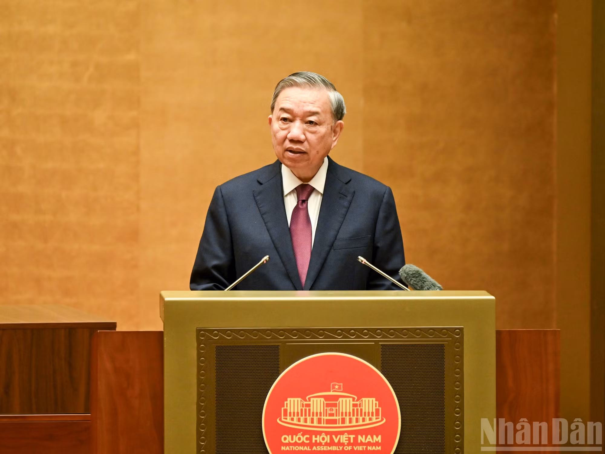 Tổng Bí thư, Chủ tịch nước Tô Lâm phát biểu chỉ đạo hội nghị. Ảnh: nhandan.vn