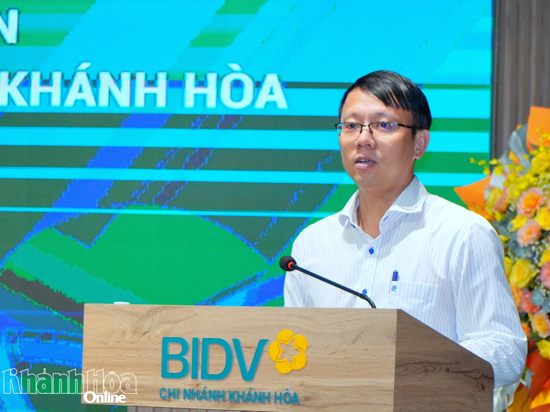 Đồng chí Nguyễn Thanh Hà phát biểu tại lễ ký kết.