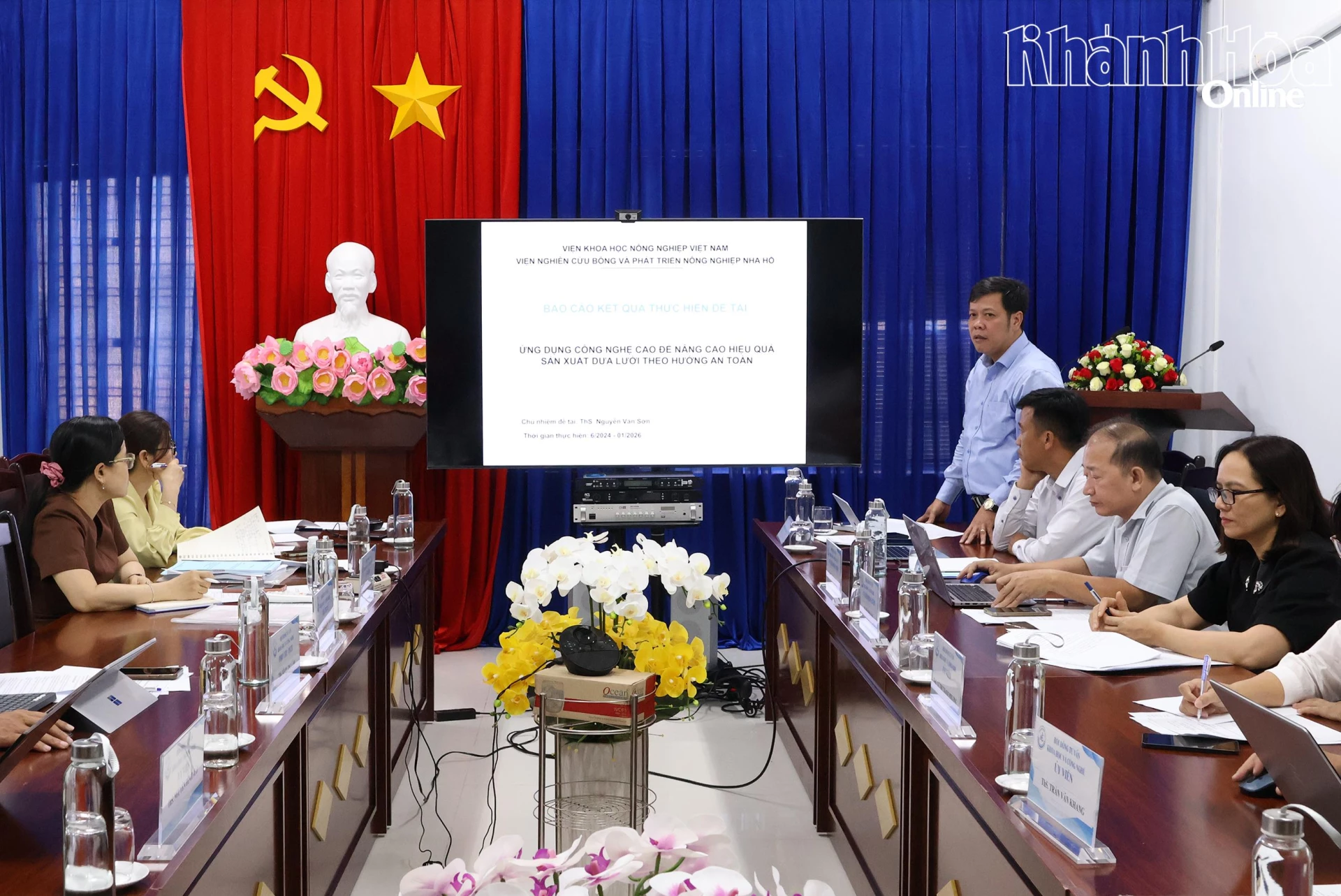 Đơn vị chủ trì báo cáo đề tài.