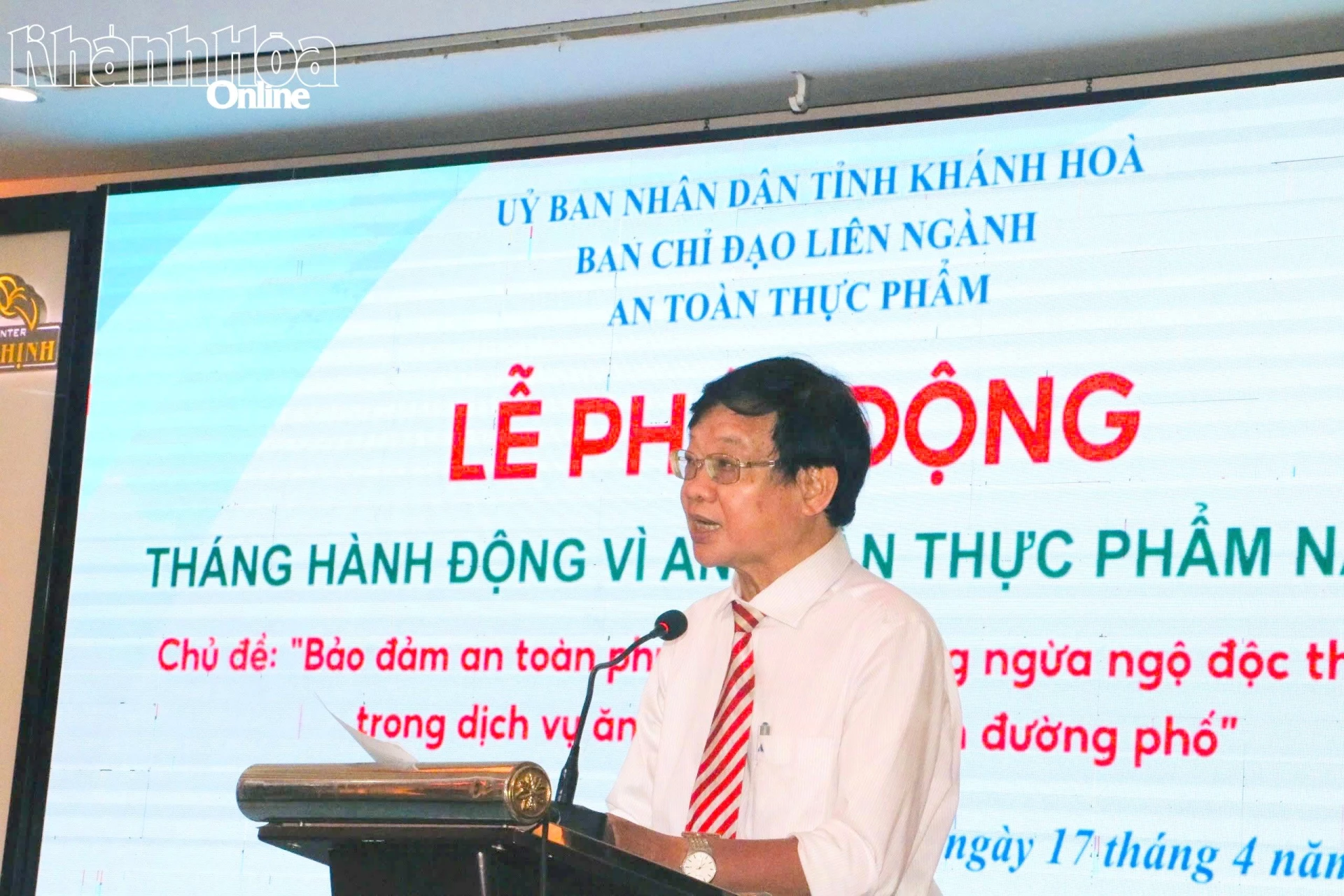 Ông Nguyễn Đình Thoan phát biểu tại lễ phát động.