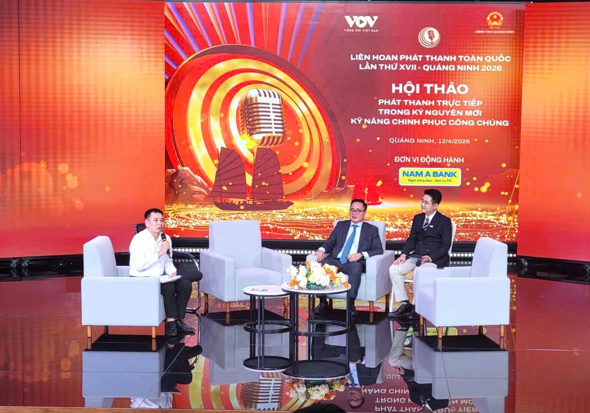 Quang cảnh Hội thảo “Phát thanh trực tiếp trong kỷ nguyên mới – Kỹ năng chinh phục công chúng”.