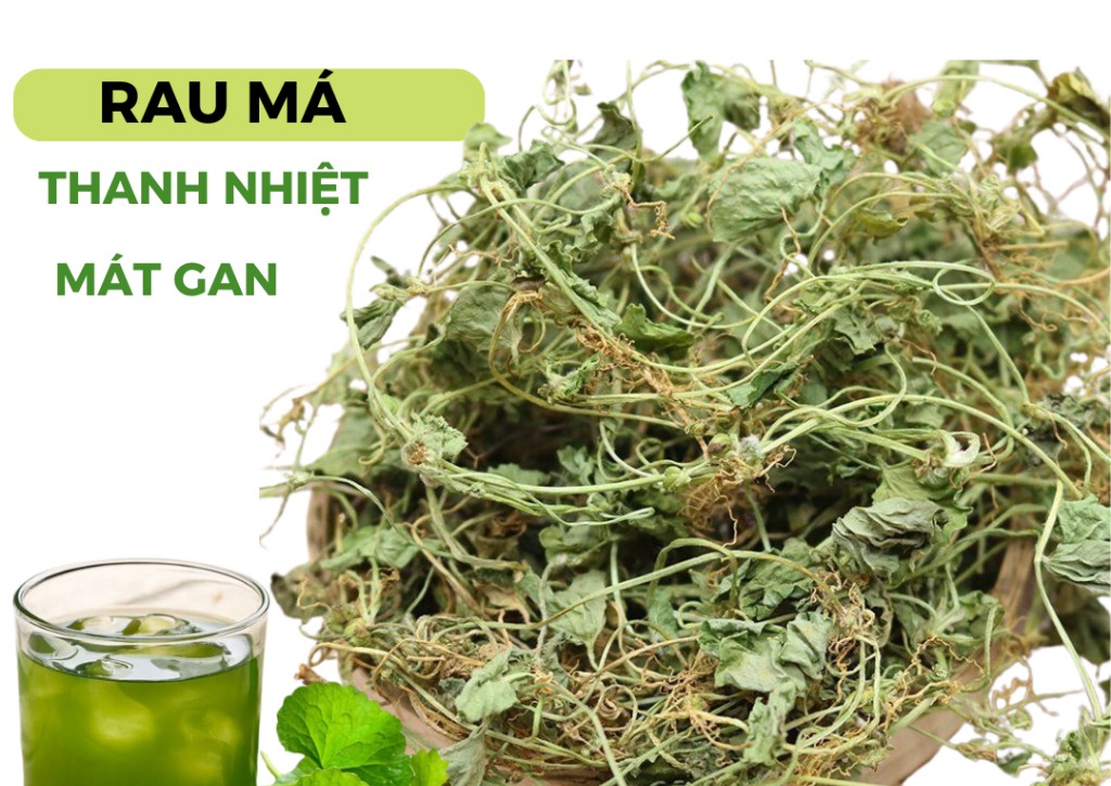 Có thể sử dụng rau má tươi hoặc rau má khô để làm nước trà giải nhiệt trong mùa hè.