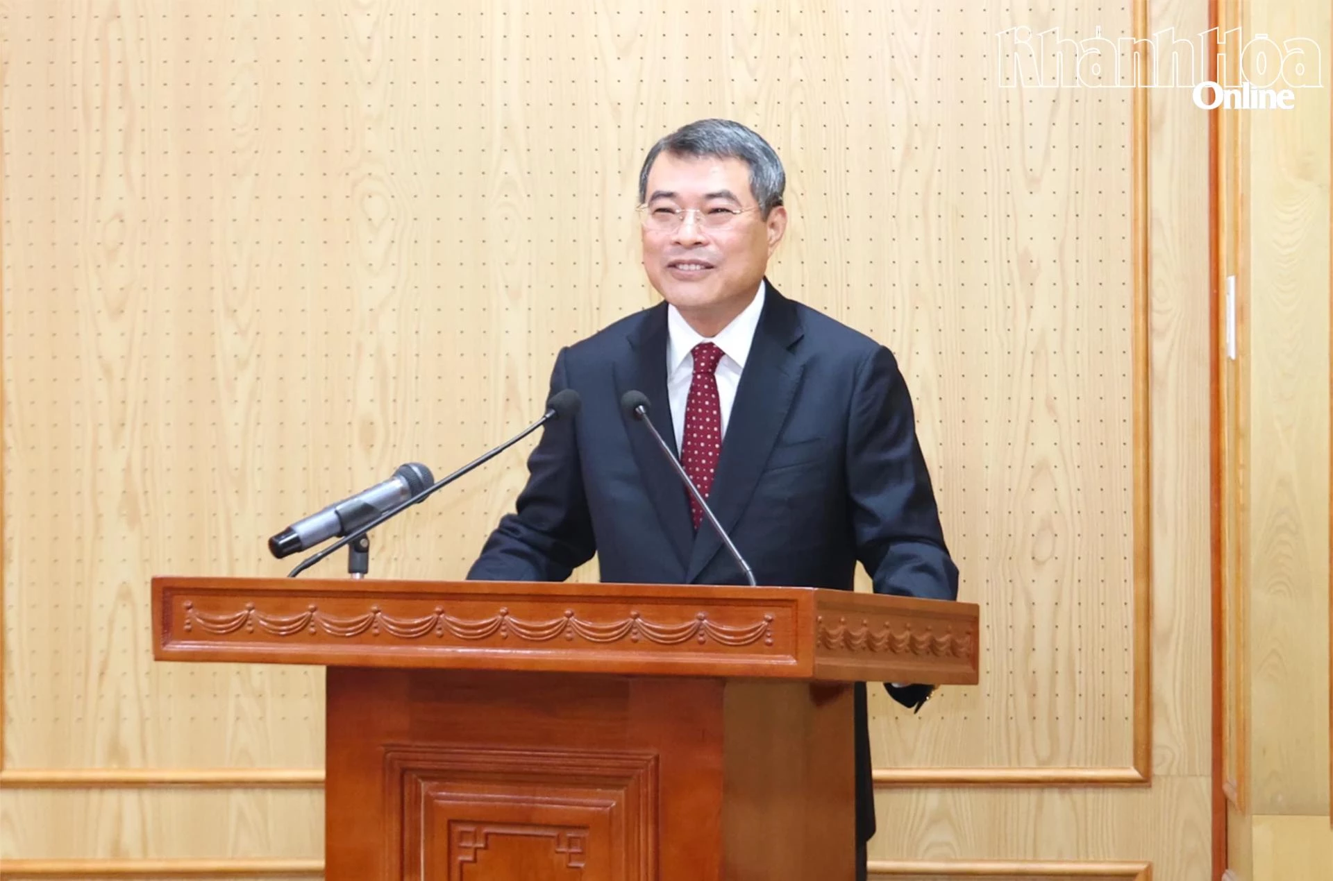 Trưởng Ban Tổ chức Trung ương Lê Minh Hưng phát biểu giao nhiệm vụ.