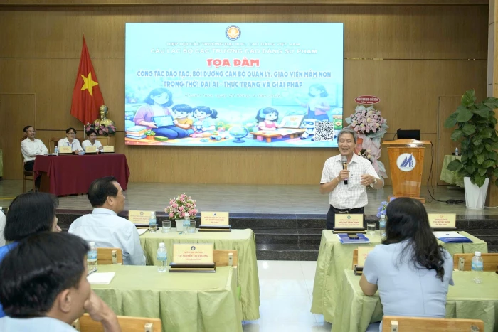 Tọa đàm về đào tạo, bồi dưỡng cán bộ quản lý, giáo viên mầm non trong thời đại AI