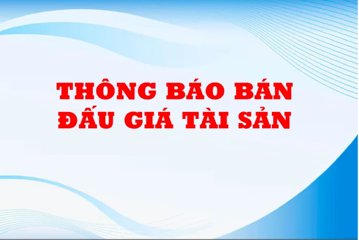 Công ty Đấu giá hợp danh Vạn Thiên Phước thông báo đấu giá tài sản