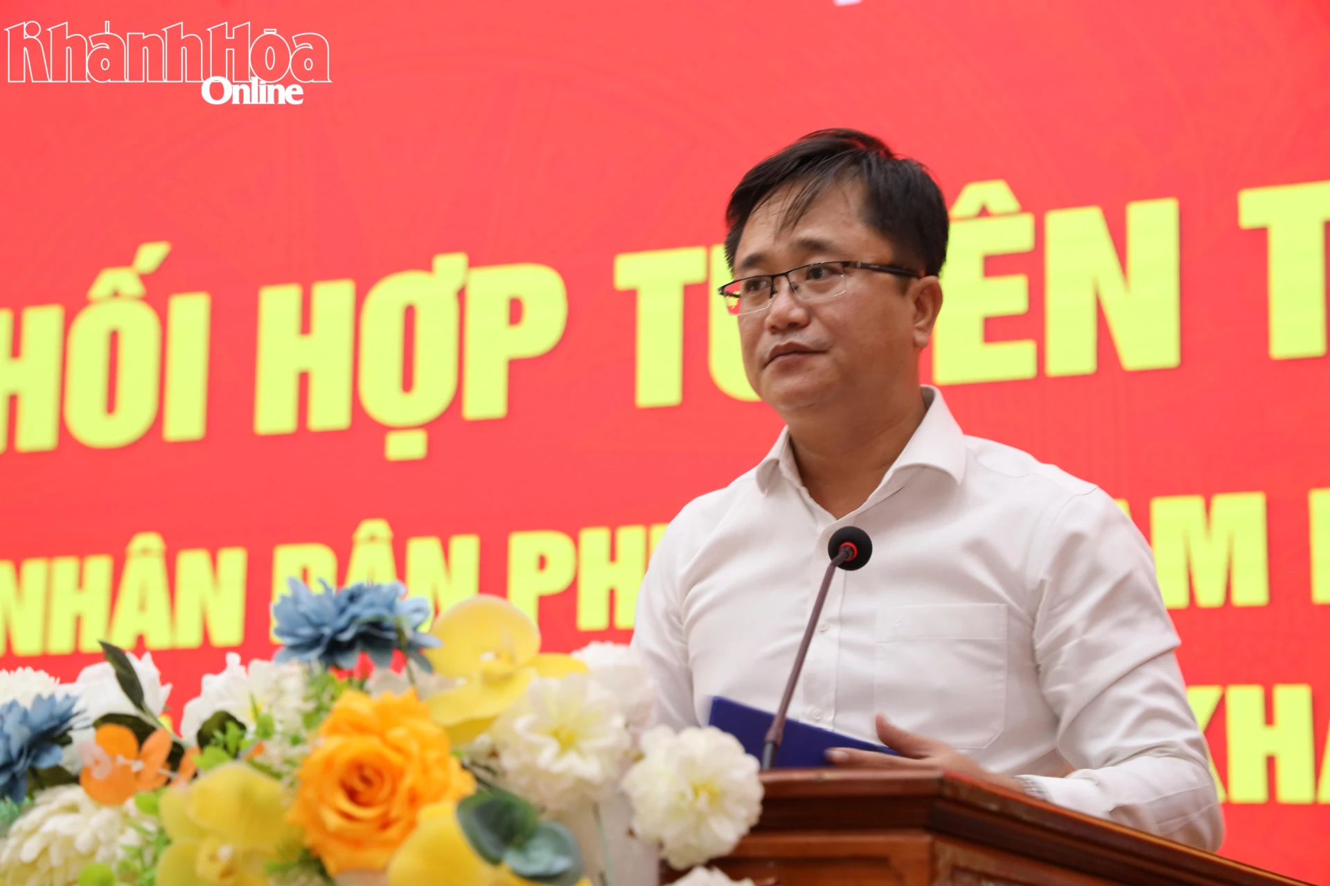 Đồng chí Lữ Ngọc Trung phát biểu tại lễ ký kết.