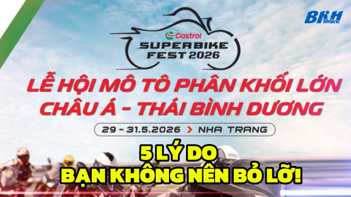 [Video]: 5 lý do bạn không nên bỏ lỡ Castrol Superbike Fest 2026!