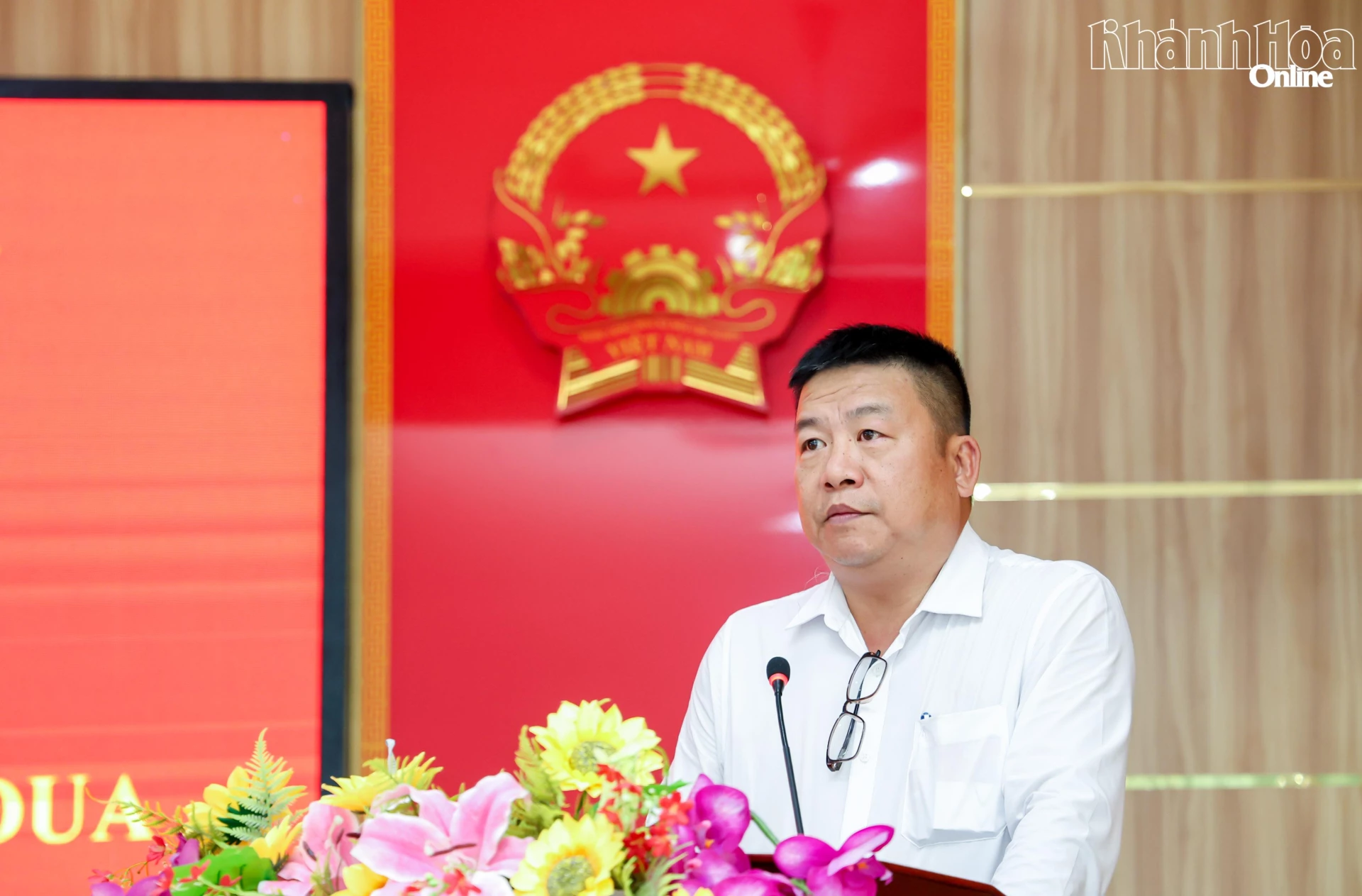 Đồng chí Võ Hoàn Hải phát biểu tại Hội nghị.