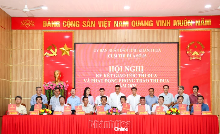 Cụm thi đua số 3 ký kết giao ước thi đua năm 2026