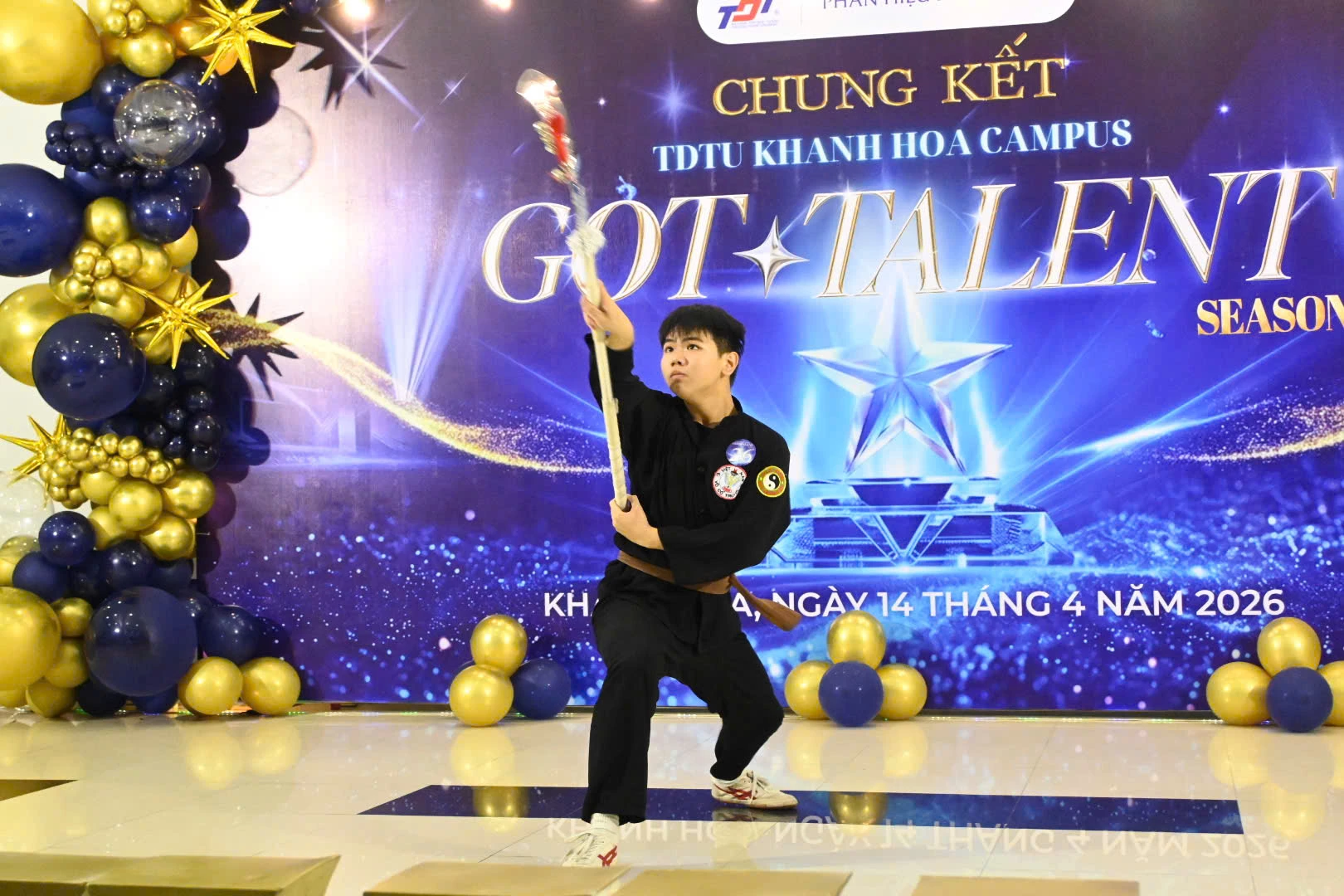 Tiết mục biểu diễn võ thuật. 