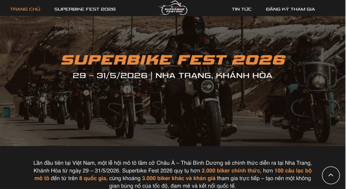 13 khách sạn giảm giá cho vận động viên tham dự Lễ hội Mô tô phân khối lớn và Giải Đua xe thể thao địa hình quốc tế