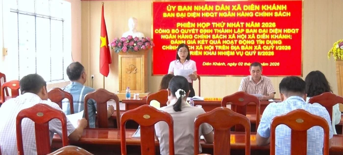 Dư nợ tín dụng chính sách xã Diên Khánh hơn 108,3 tỷ đồng