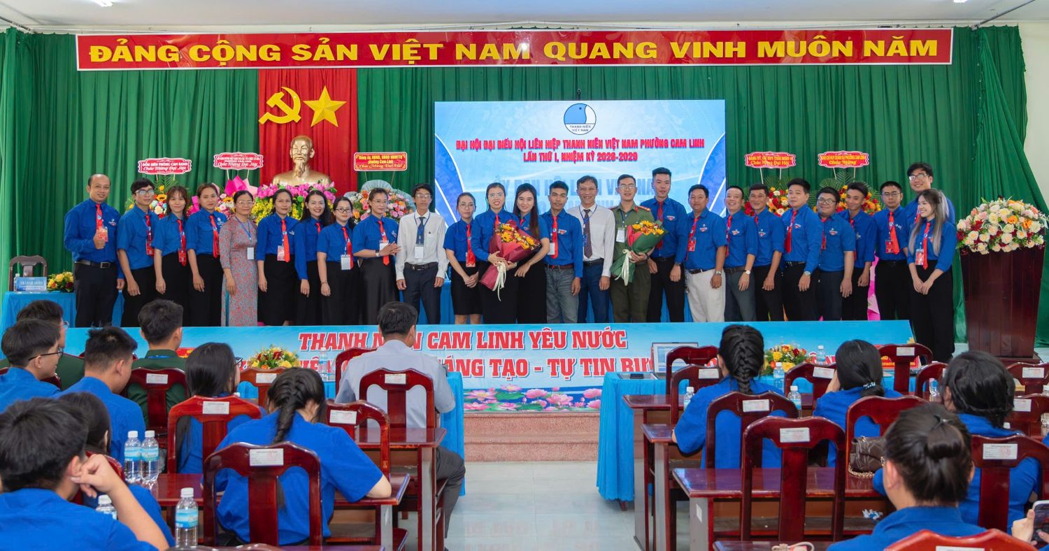 Ủy ban Hội Liên hiệp Thanh niên Việt Nam phường Cam Linh khóa I, nhiệm kỳ 2026 - 2029 ra mắt đại hội.