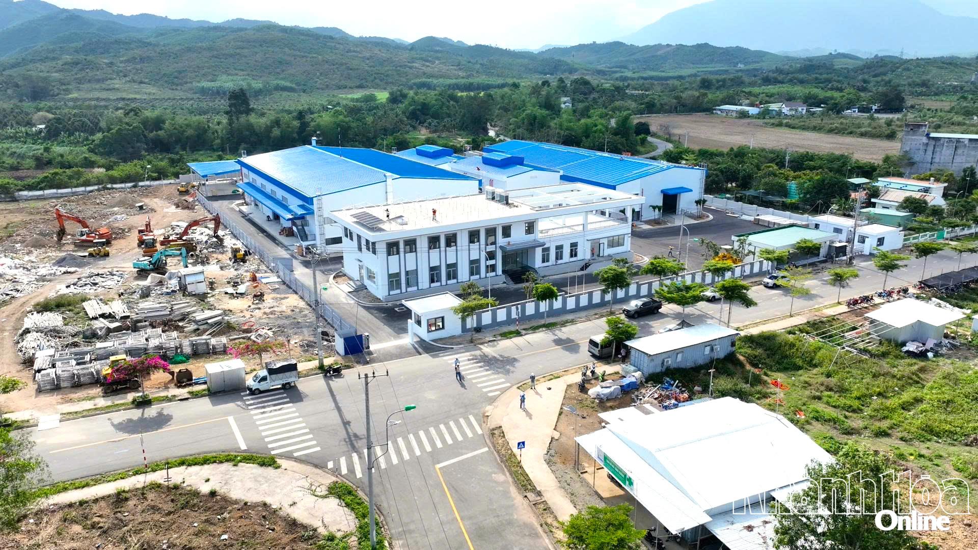 Một nhà đầu tư thứ cấp đang hoàn thiện nhà xưởng tại Cụm Công nghiệp Sông Cầu.