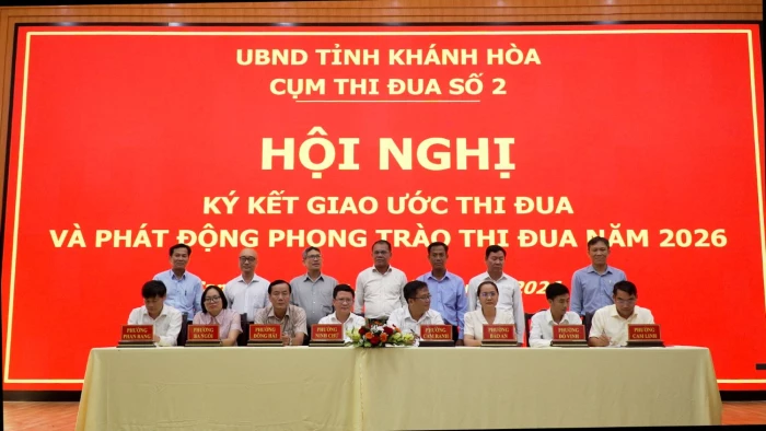 Cụm thi đua số 2 ký kết giao ước thi đua năm 2026