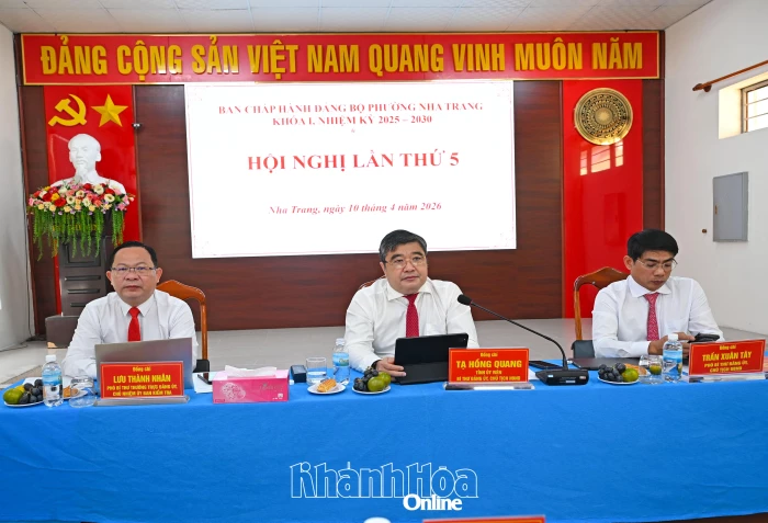 Hội nghị Ban Chấp hành Đảng bộ phường Nha Trang lần thứ 5