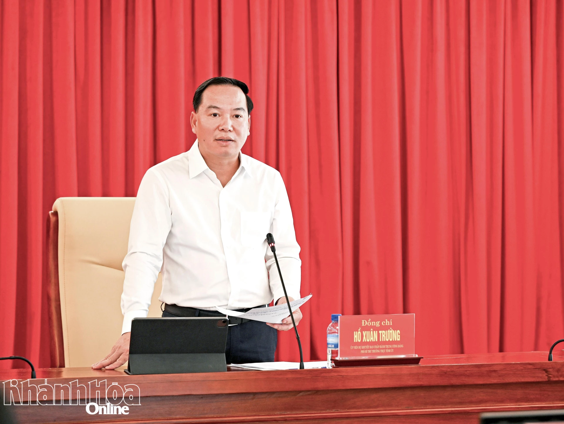 Đồng chí Hồ Xuân Trường phát biểu chỉ đạo.