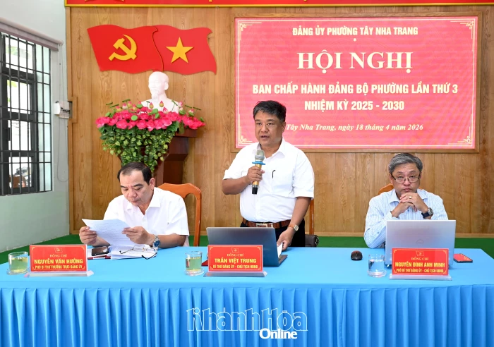 Hội nghị lần thứ 3 Ban Chấp hành Đảng bộ phường Tây Nha Trang