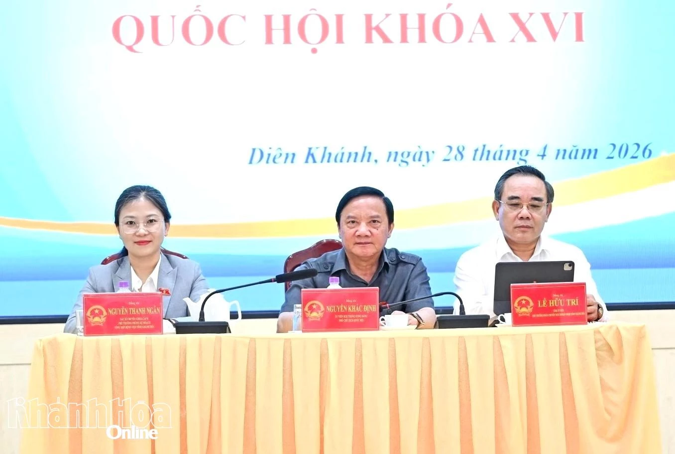 Phó Chủ tịch Quốc hội Nguyễn Khắc Định và các đại biểu Quốc hội tỉnh tiếp xúc cử tri 6 xã khu vực Diên Khánh