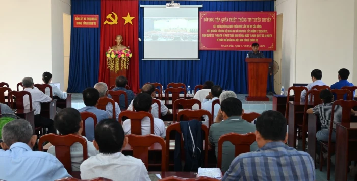 Xã Thuận Bắc quán triệt các nghị quyết và thông tin kết quả bầu cử