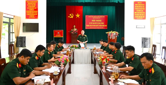 Cụm thi đua số 7 - Bộ Chỉ huy Quân sự tỉnh Khánh Hòa ký kết giao ước thi đua năm 2026