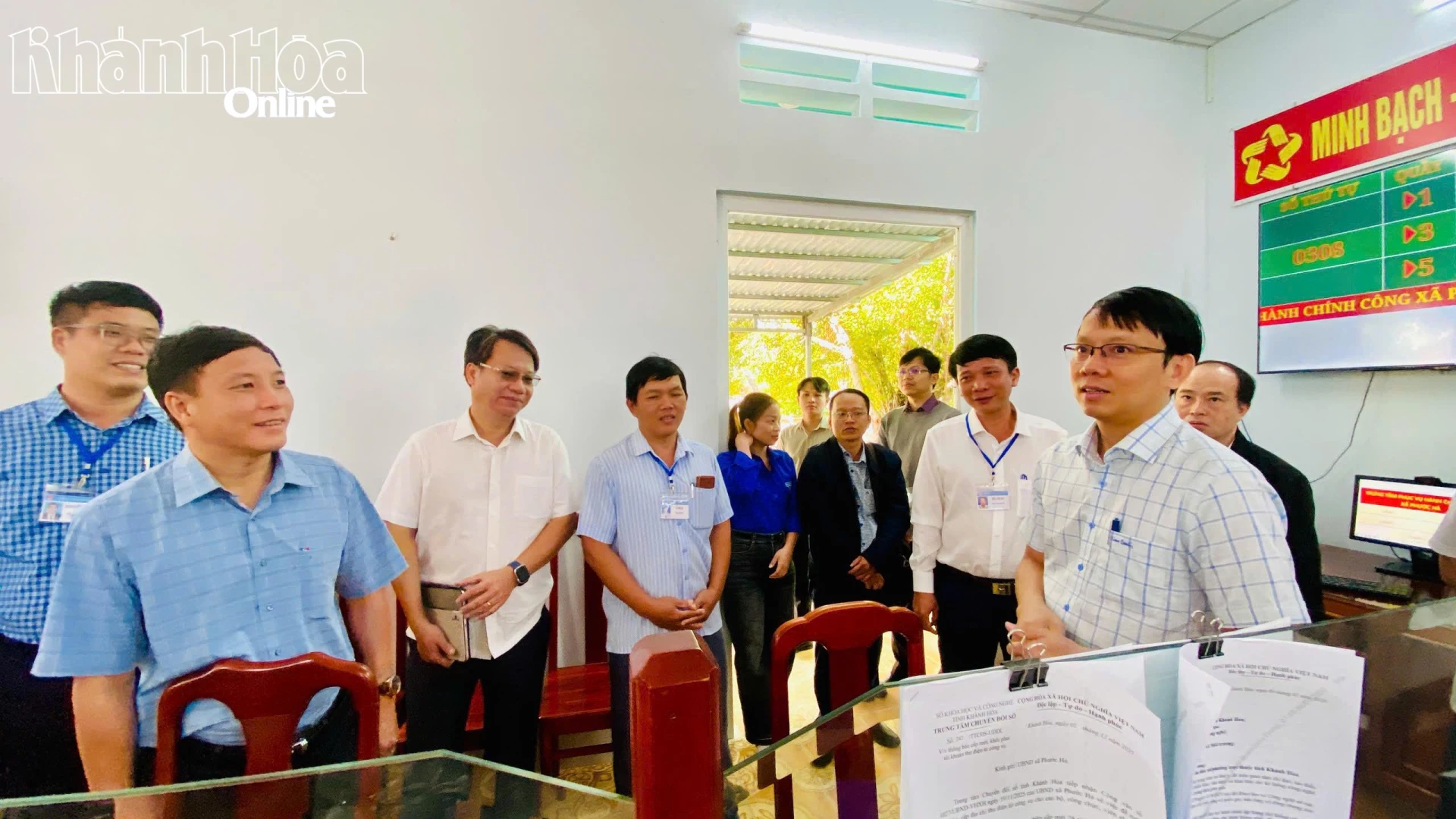 Phó Chủ tịch UBND tỉnh Nguyễn Thanh Hà kiểm tra Trung tâm Phục vụ hành chính công xã Phước Hà