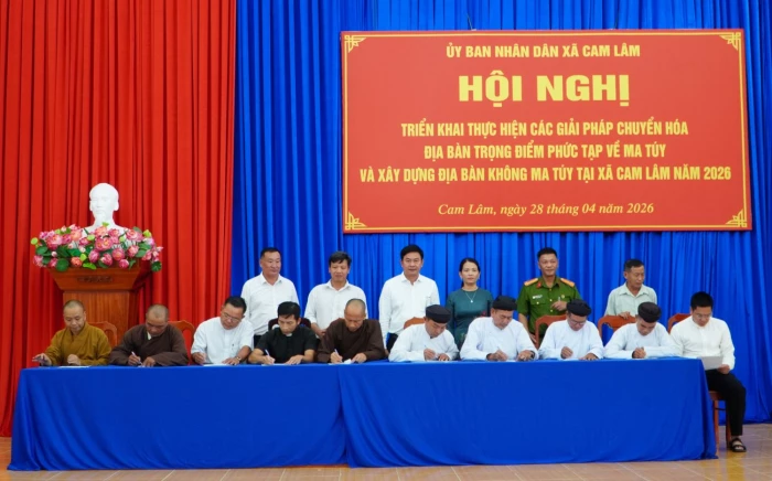 Xã Cam Lâm triển khai xây dựng địa bàn không ma túy năm 2026