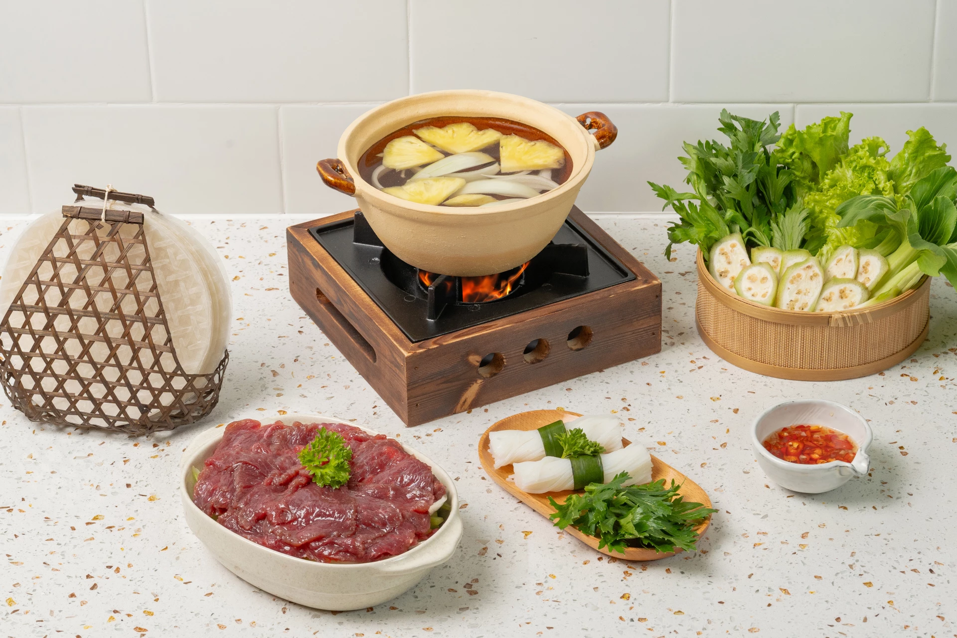 Món đà điểu nhúng giấm