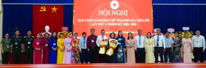 Đại hội đại biểu Hội Chữ thập đỏ xã Cam Lâm lần thứ I