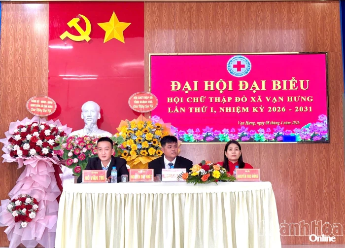 Đại hội đại biểu Hội Chữ thập đỏ xã Vạn Hưng lần thứ I