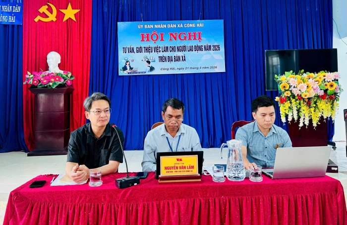Xã Công Hải tổ chức hội nghị tư vấn, giới thiệu việc làm