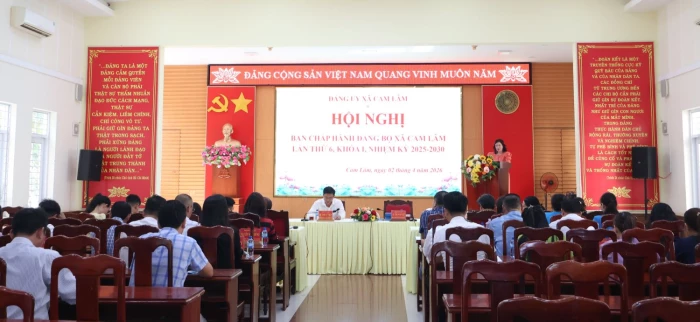 Hội nghị Ban Chấp hành Đảng bộ xã Cam Lâm lần thứ 6
