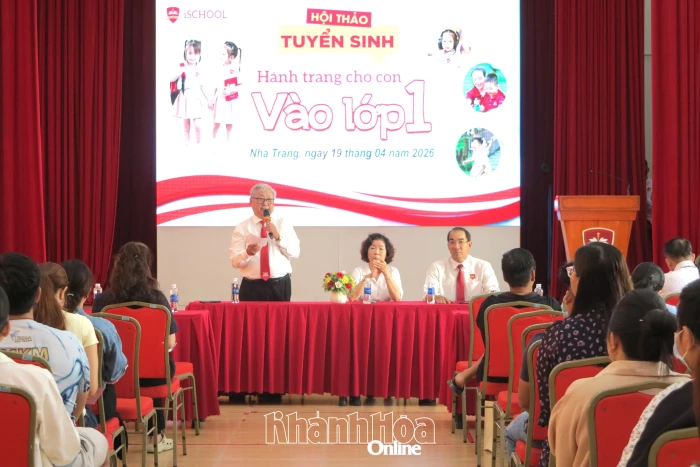 Trường iSchool Nha Trang tổ chức hội thảo “Hành trang cho con vào lớp 1”