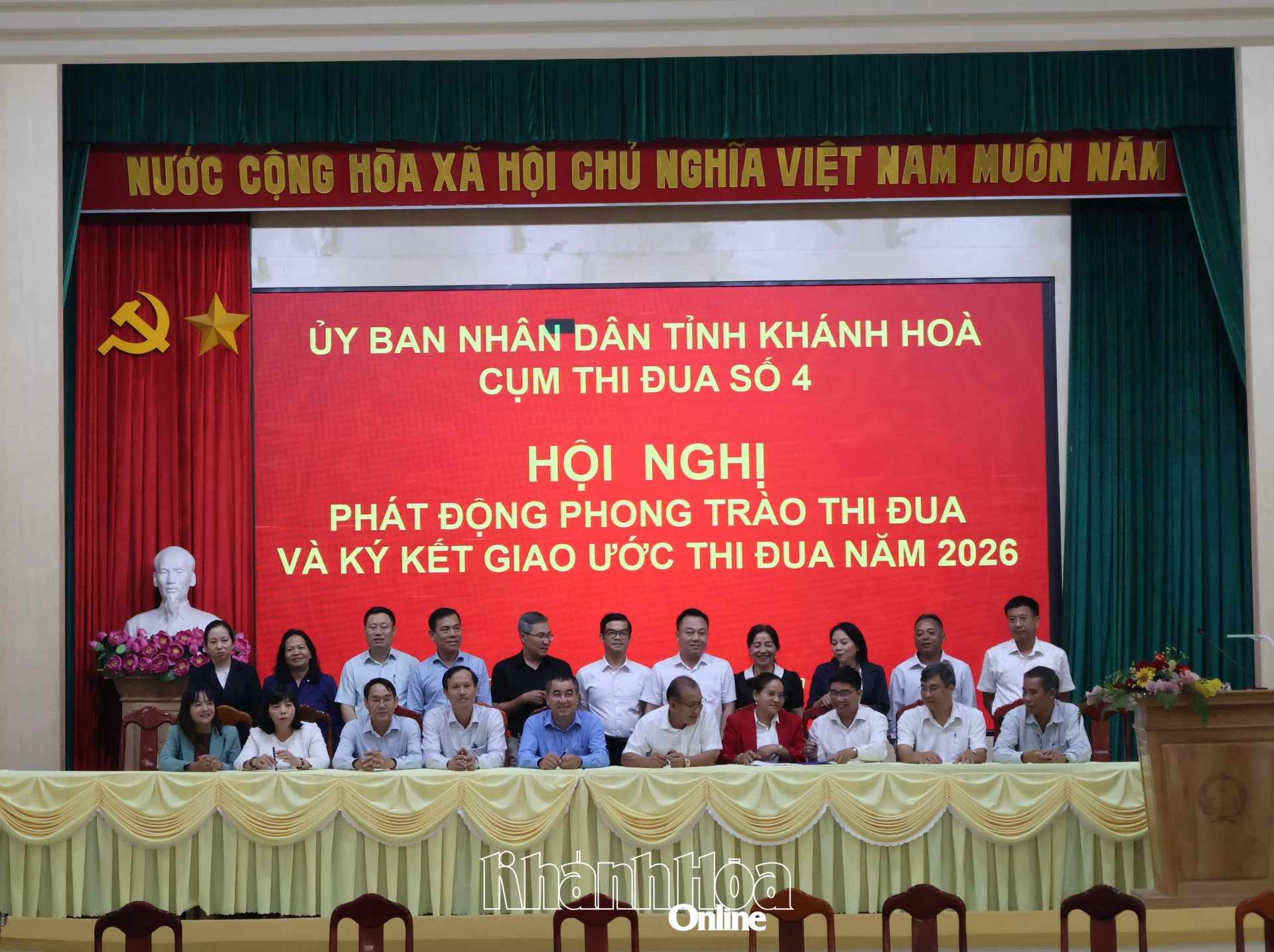 Các thành viên Cụm thi đua số 4 ký kết giao ước thi đua năm 2026