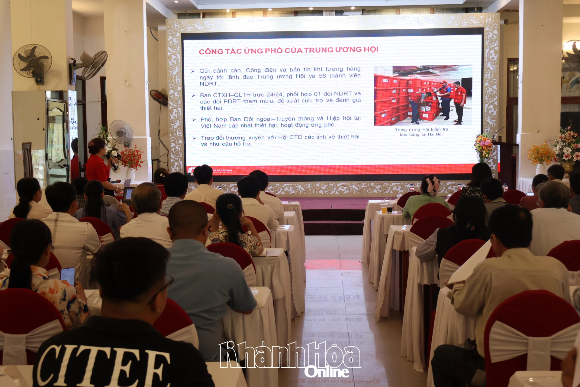 Quang cảnh buổi tập huấn.