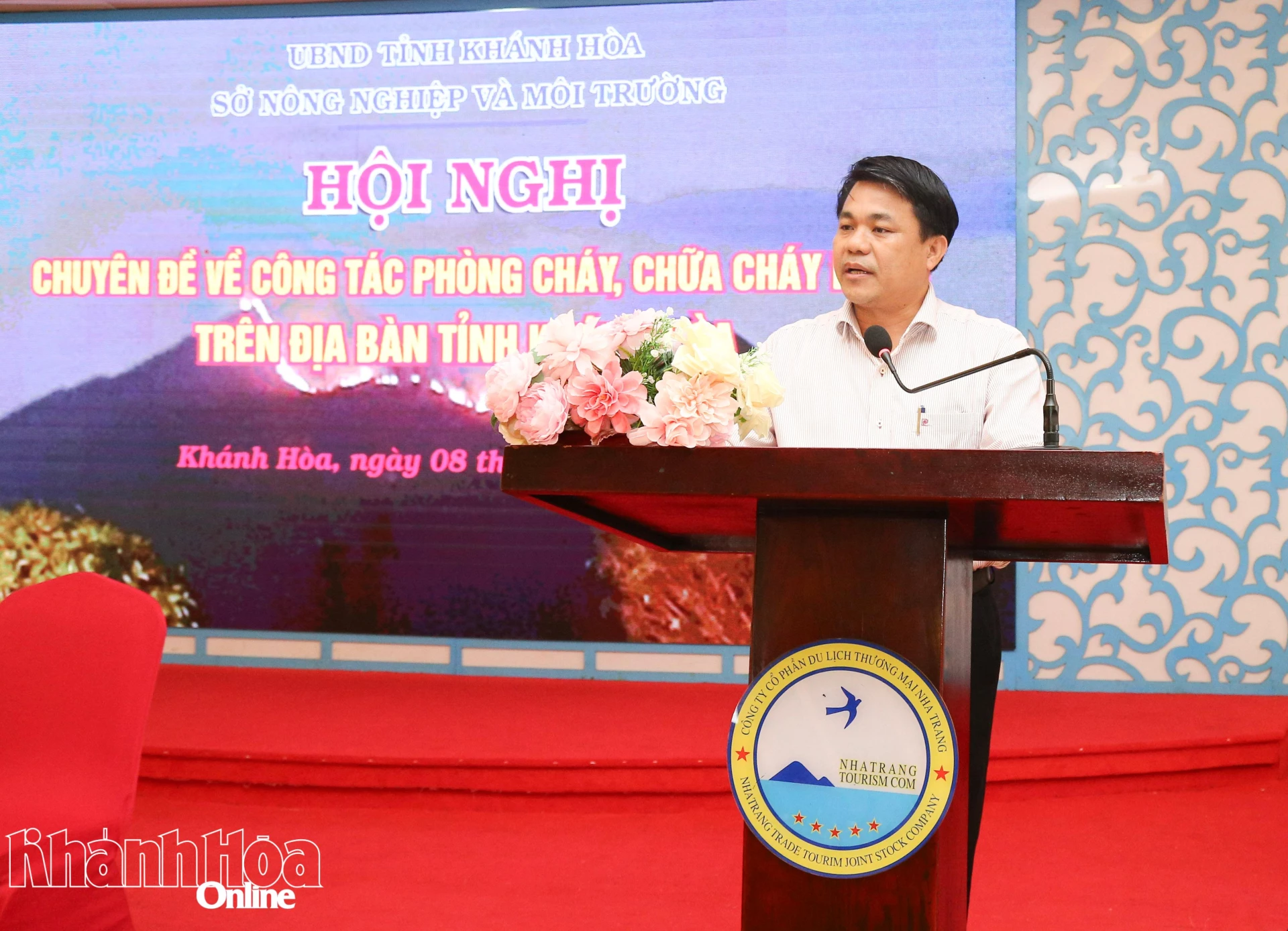 Giám đốc Sở Nông nghiệp và Môi trường Nguyễn Duy Quang phát biểu khai mạc hội nghị